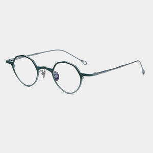 Vintage Pure Titanium Eyeglasses Frame Men Retro Ultra Light Designer Glasses Frame Women Japan Luxury Brand Small Face Eyewear
