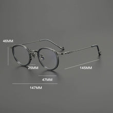 Load image into Gallery viewer, Gatenac Vintage Pure Titanium Glasses Frame Men Round Eyeglasses Frame Women 2025 New Fashion Luxury Brand Designer Eyewear