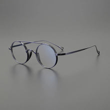 Load image into Gallery viewer, Vintage Pure Titanium Eyeglasses Frame Men Retro Round Pilot Glasses Frame Women Japan Luxury Brand Designer Small Face Eyewear