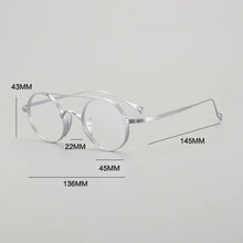 Load image into Gallery viewer, Vintage Pure Titanium Eyeglasses Frame Men Retro Round Pilot Glasses Frame Women Japan Luxury Brand Designer Small Face Eyewear
