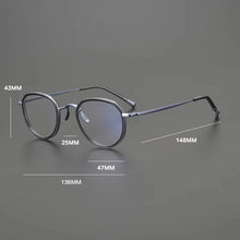 Load image into Gallery viewer, Gatenac Handmade Pure Titanium Eyeglasses Frame Men Vintage Designer Acetate Glasses Frame Women 2025 New Luxury Brand Eyewear