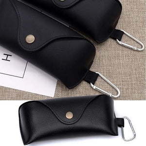 Portable With Metal Buckle Optical Glasses Case Eyewear Eyeglasses Pouch Sunglasses Box PU Leather Glasses Bag