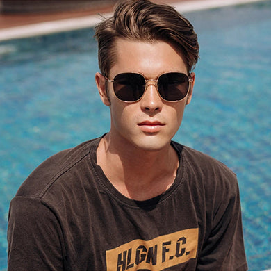 Senta Classic Square Polarized Sunglasses for Women Men Oversized Vintage Sun Shades UV400 Luxury Brand Design Metal Sun Glasses