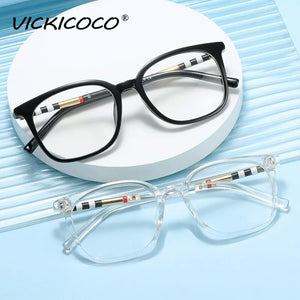 Sexy Square Cat Eye Anti Blue Light Stripe Optical Glasses Frames Men Women Luxury Brand Designer Fashion Computer Eyeglasses
