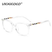 Load image into Gallery viewer, Sexy Square Cat Eye Anti Blue Light Stripe Optical Glasses Frames Men Women Luxury Brand Designer Fashion Computer Eyeglasses