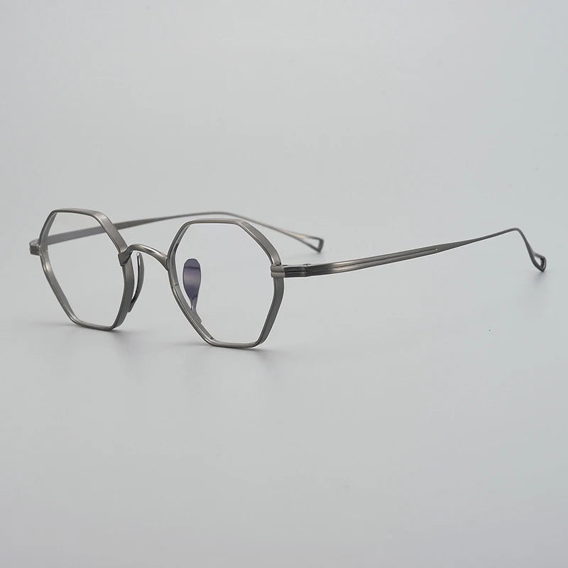 Vintage Pure Titanium Glasses Frame Men Retro Ultra Light Eyeglasses Frame Women Japan Luxury Brand Designer Small Face Eyewear