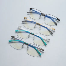 Load image into Gallery viewer, Gatenac Ultra Light Titanium Glasses Frame Men Vintage Square Prescription Myopia Eyeglasses Frame Women Luxury Brand Eyewear