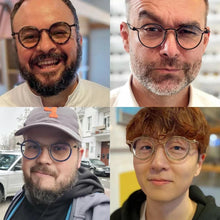 Load image into Gallery viewer, Vintage Round Acetate Titanium Glasses Frame Men Retro Ultra Light Handmade Eyeglasses Frame Women Designer Luxury Brand Eyewear