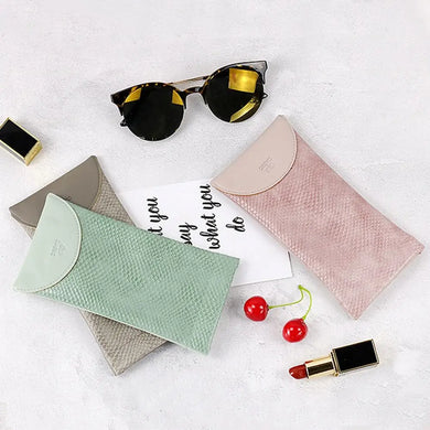 Shrapnel Eyewear Protector Serpentine PU Leather Reading Glasses Pouch Sunglasses Case Glasses Box Glasses Bag