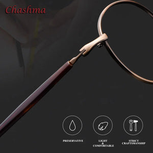 Small Circle Titanium Light Eyeglasses Men Glasses Oval Myopic Glasses Frame Optical Eyewear for High Prescription Lenses