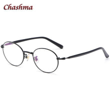 Load image into Gallery viewer, Small Circle Titanium Light Eyeglasses Men Glasses Oval Myopic Glasses Frame Optical Eyewear for High Prescription Lenses