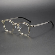 Load image into Gallery viewer, Small Face Square Titanium Glasses for Men Stylish Prescription Eyewear Men's Optical Lens Light Acetate Reading Spectacles 1050