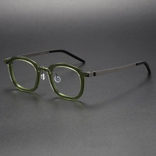 Load image into Gallery viewer, Small Face Square Titanium Glasses for Men Stylish Prescription Eyewear Men's Optical Lens Light Acetate Reading Spectacles 1050