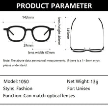 Load image into Gallery viewer, Small Face Square Titanium Glasses for Men Stylish Prescription Eyewear Men's Optical Lens Light Acetate Reading Spectacles 1050