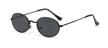 Load image into Gallery viewer, Small Metal Frame Oval Women's Sunglasses Vintage Trendy Designer 90s Classic Round Ladies Shades Sunglasses Brand Eyewear Men