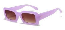 Load image into Gallery viewer, Small Purple Square Women's Sunglasses Vintage Style Brand Designer Rectangular Sunglasses Ladies 2023 Trend Eyeglasses