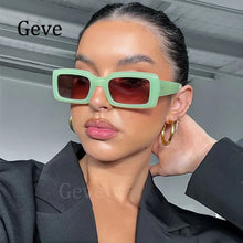 Load image into Gallery viewer, Small Purple Square Women's Sunglasses Vintage Style Brand Designer Rectangular Sunglasses Ladies 2023 Trend Eyeglasses