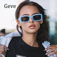 Load image into Gallery viewer, Small Purple Square Women's Sunglasses Vintage Style Brand Designer Rectangular Sunglasses Ladies 2023 Trend Eyeglasses