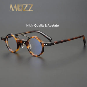 Small Size Round Acetate Optical Eyeglasses Men Myopia Prescription Glasses Women Japan Handmade Designer Glasses Frame Eyewear