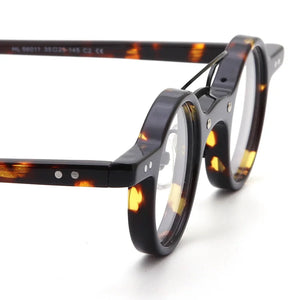 Small Size Round Acetate Optical Eyeglasses Men Myopia Prescription Glasses Women Japan Handmade Designer Glasses Frame Eyewear
