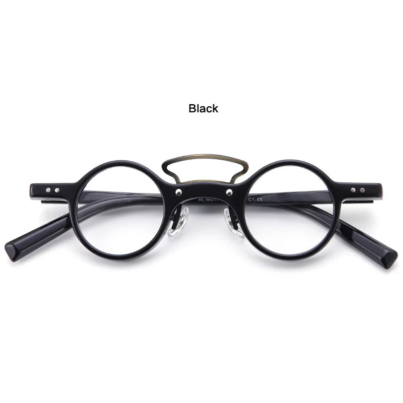 Small Size Round Acetate Optical Eyeglasses Men Myopia Prescription Glasses Women Japan Handmade Designer Glasses Frame Eyewear