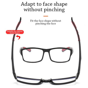 Small Square Frame Ultralight Reading Glasses Anti-Blue Light Sports Presbyopia Eyeglasses Men Women Optical Eyewear +100~+400