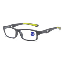 Carica l&#39;immagine nel visualizzatore di Gallery, Small Square Frame Ultralight Reading Glasses Anti-Blue Light Sports Presbyopia Eyeglasses Men Women Optical Eyewear +100~+400