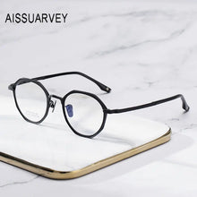 Load image into Gallery viewer, Small Titanium Round Eyeglasses Frames for Men Women Optical Prescription Eye Glasses Frame Vintage Eye Wear Designer Small Face
