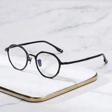 Load image into Gallery viewer, Small Titanium Round Eyeglasses Frames for Men Women Optical Prescription Eye Glasses Frame Vintage Eye Wear Designer Small Face