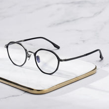 Load image into Gallery viewer, Small Titanium Round Eyeglasses Frames for Men Women Optical Prescription Eye Glasses Frame Vintage Eye Wear Designer Small Face