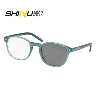 Small face Women's glasses acetate frame photochromic multifocal progressive reading glasses near and far multifocal customized