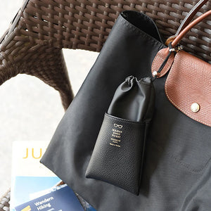 Soft PU Leather Drawstring Glasses Bags Men And Women Sunglasses Protector Pouch Reading Glasses Organizer Eyewear Storage Bag