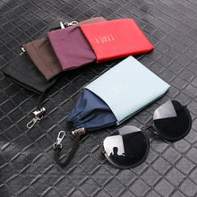 Load image into Gallery viewer, Soft PU Leather Drawstring Glasses Bags Men And Women Sunglasses Protector Pouch Reading Glasses Organizer Eyewear Storage Bag