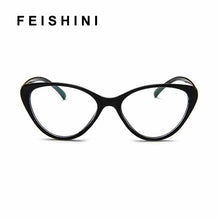 Load image into Gallery viewer, Spectacle frame Black Cat Eye Glasses Frame Women brand Clear Lens Eyewear frames Ladies Myopia Nerd Red eyeglasses frame