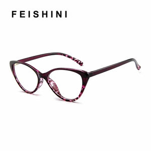 Spectacle frame Black Cat Eye Glasses Frame Women brand Clear Lens Eyewear frames Ladies Myopia Nerd Red eyeglasses frame