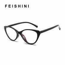 Load image into Gallery viewer, Spectacle frame Black Cat Eye Glasses Frame Women brand Clear Lens Eyewear frames Ladies Myopia Nerd Red eyeglasses frame