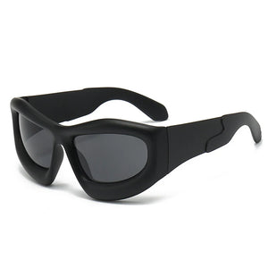 Sports Punk Mirror Sunglasses Women Men Trendy Oversized Y2K Wrap Around Ladies Sun Glasses Shades Eyewear Goggle UV400