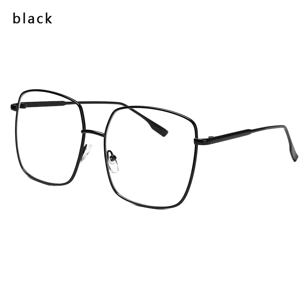 Square Clear Glasses Women Oversized Eyewear Spectacle Frames Transparent Oculos Eyeglasses Fake Glasses Korean Fashion