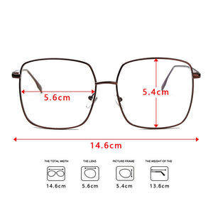 Square Clear Glasses Women Oversized Eyewear Spectacle Frames Transparent Oculos Eyeglasses Fake Glasses Korean Fashion