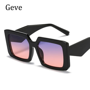 Square Design Sunglasses Women 2024 Trendy Brand Unique Oversized Female Sun Glasses Unisex Shades UV400 Oculos de sol