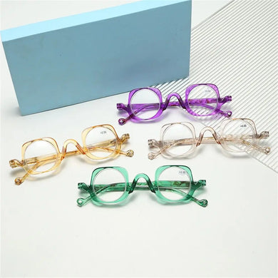 Square Frame Reading Glasses Retro Ultralight High-definition Far Sight Eyewear Presbyopia Glasses Women Men