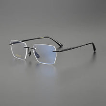 Load image into Gallery viewer, Square Frameless Ultra-light Pure Titanium Glasses Frame Men Women Myopia Reading Eyewear Optical Prescription Rimless Eyeglass