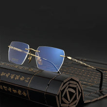 Load image into Gallery viewer, Square Frameless Ultra-light Pure Titanium Glasses Frame Men Women Myopia Reading Eyewear Optical Prescription Rimless Eyeglass