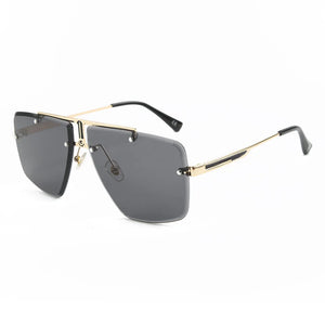 Square Rimless Sunglasses Men 2020 Summer New Sun Glasses Classic Luxury Brand Shades for Women UV400 Eyewear