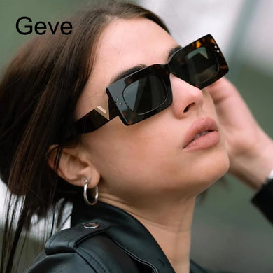 Square Sunglasses For Women Vintage New Trends 2023 Rectangle White Sunglasses Women Brand Rivet Glaases Eyewear UV400