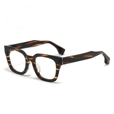 Square Thick Acetate Eyeglasses Frames Men  Optical Prescription Glasses Women Black Outdoor High Street Eyewear