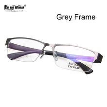Load image into Gallery viewer, Stainless Steel Eyeglasses Frame TR90 Temple Rectangle Glasses Men Optical Spectacles Frame Large Rrc Design Temple Glasses 8141