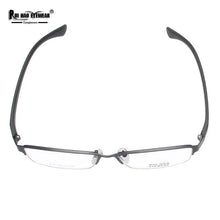 Load image into Gallery viewer, Stainless Steel Eyeglasses Frame TR90 Temple Rectangle Glasses Men Optical Spectacles Frame Large Rrc Design Temple Glasses 8141