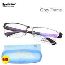 Load image into Gallery viewer, Stainless Steel Eyeglasses Frame TR90 Temple Rectangle Glasses Men Optical Spectacles Frame Large Rrc Design Temple Glasses 8141