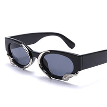 Carica l&#39;immagine nel visualizzatore di Gallery, Steampunk Rectangle Sunglasses for Women New Small Frames Punk Snake Sun Glasses Luxury Brand Men Eyewear UV400 Shades Glasses